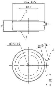 Obudowy diod firmy EUPEC D75.26