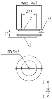 Obudowy diod firmy EUPEC D41.14K