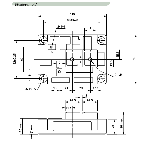 3 GENERACJA MODUŁÓW IGBT - SERIA H obudowa h6