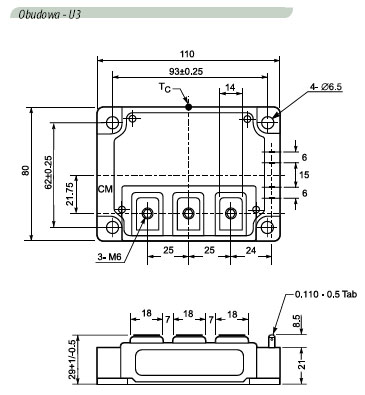 3 GENERACJA MODUŁÓW IGBT - SERIA U obudowa U3