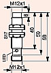 czujnik indukcyjny dwuprzewodowy  (TIDC ,DC, 2 PRZEWODY) M12x1