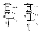 CZUJNIKI OPTYCZNE BARIERY SERII TOB Drawing 2