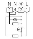 Termostat bimetalowy naścienny super płaski MODEL BERLIN RTBSB-201.034 schemat podłączeniowy