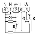 Termostat bimetalowy naścienny super płaski MODEL BERLIN RTBSB-201.075 schemat podłączoniowy