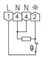 Termostat bimetalowy naścienny super płaski MODEL BERLIN RTBSB-201.000 schemat podłączeniowy