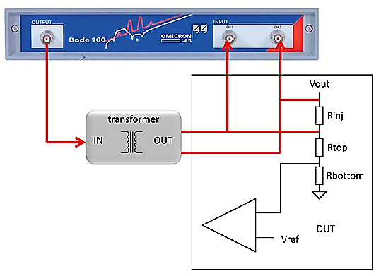 J2100A – Transformator wstrzykujący schemat łączeniowy