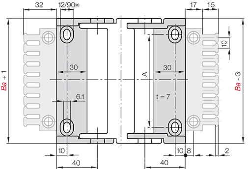 prowadnik kablowy 2...3PZ(B)=