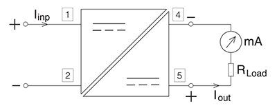 Two-wire signal isolator P17G