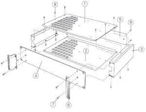 Combimet 19” - uniwersalna kaseta sub rack budwoa