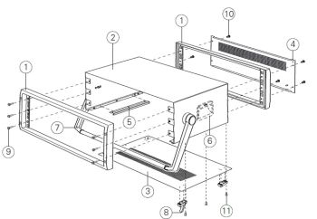 Instrumet 19” obudowa aparaturowa 