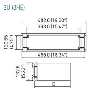 Unimet 19” obudowa aparaturowa i kasetowa rysunki