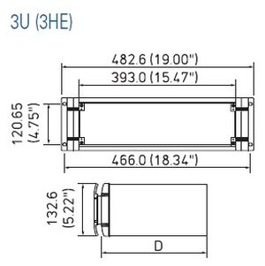 Unimet 19” obudowa aparaturowa i kasetowa rysunki