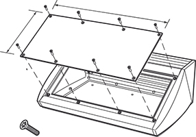 Unidesk Obudowa pulpitowa/sterownicza przedni panel