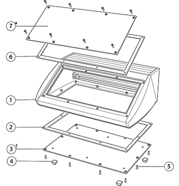 Unidesk Obudowa pulpitowa/sterownicza zestaw