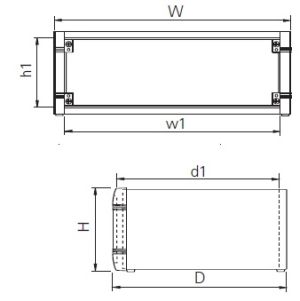 Obudowa pulpitowa UNIMET wymiar