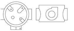 Junction and pulling boxes series S, EXd type ST