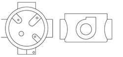 Junction and pulling boxes series S, EXd type SX