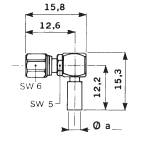 Złącza z zamknięciem gwintowym, seria SMC R 112 186 000 W