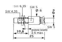 Złącza z zamknięciem gwintowym, seria SMC R112 305 000W