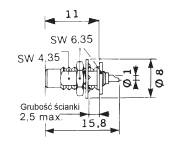 Złącza z zamknięciem gwintowym, seria SMC R 112 554 000 W