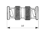 Złącza koncentryczne standardowe, seria BNC 75 Ω R 142 562 000 W