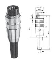 Wtyki okrągłe z zamknięciem śrubowym wg IEC 60130-9 na przewodzie wytk m16x0,75