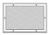 Panele ekranujące odpowietrzniki - panel z ekranem siatkowym
