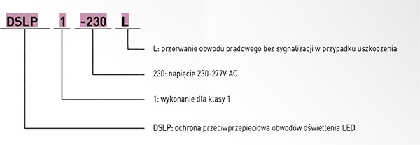 Ograniczniki przepięć z okablowaniem typu 2+3 (C+D)DSLP1-230L