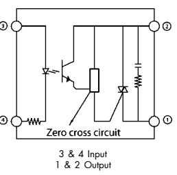 Przekaźniki 1-fazowe z wyjściem triakowym schemat wewnętrzny