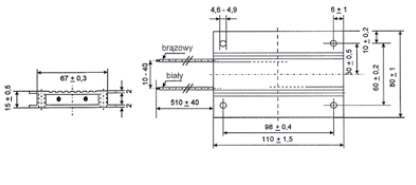 REZYSTORY MOCY MODUŁOWE W OBUDOWIE ALUMINIOWEJ SERII BWD 250