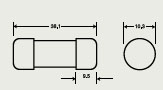 BEZPIECZNIKI SZYBKIE RURKOWE STANDARD FERRULE FWA 150