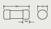 BEZPIECZNIKI SZYBKIE RURKOWE STANDARD FERRULE FWP