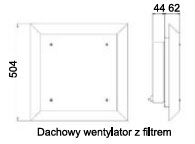 Wentylator dachowy z filtrem Seria RFF018:350 m³/h