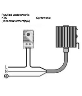 Ogrzewacz Seria HGK 047:10W, 20W, 30W wymiary