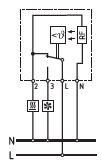 Termostat mechaniczny FZK 011 przykład podłaczenia schemat podłączenia