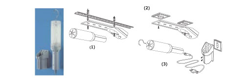 Lampa z wyłącznikiem - linia Dual Seria DL 026 montaż