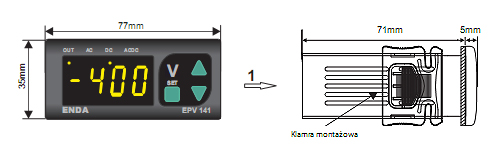 EPV141-230, EPV141-R-230, EPV141-SM, EPV141-R-SM wymiary