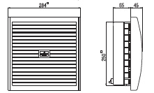 WENTYLATOR Z FILTREM SERIA FF 018 300m3/h