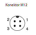 CZUJNIKI OPTYCZNE SERIA M18-L - Konektor M12