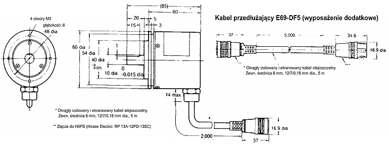 PRZETWORNIK OBROTOWO-IMPULSOWY, wymiary