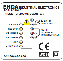 LICZNIK EC442 schemat połączeń 1