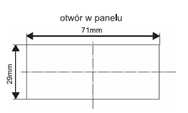 wymiar Wskaźnik programowalny EI141