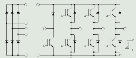 6 GENERACJA MODUŁÓW IGBT - SERIA NX - schemat elektryczny