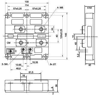 CM1200E4C-34N, CM1200HCB-34N, CM1800HC-34N, CM2400HC-34N, CM800HA-50H, CM800HA-66H