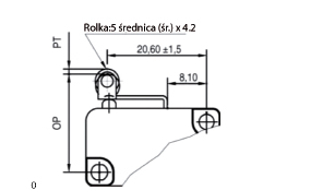 MIKROPRZEŁĄCZNIKI MICROSWITCH A05 dżwignia prosta