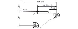 MIKROPRZEŁĄCZNIKI MICROSWITCH A02 dżwignia prosta