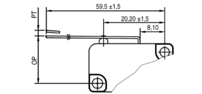 MIKROPRZEŁĄCZNIKI MICROSWITCH A03 dżwignia prosta