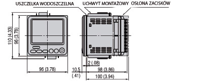 KOMPAKTOWY REJESTRATOR GRAFICZNY 71VR1 wymiary