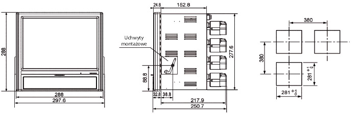 REJESTRATOR KR 3000 wymiar