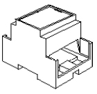 Obudowy na szynę DIN modułowe serii CNMB wersja obudowy ST